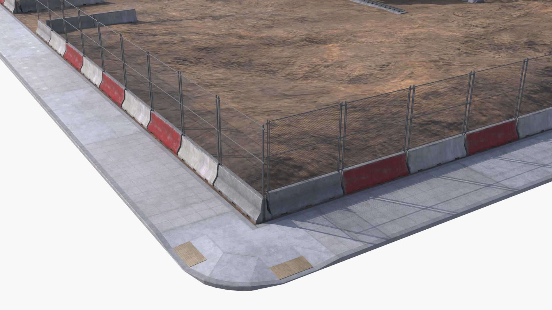 Under Construction Scene Low-poly 3D model_4