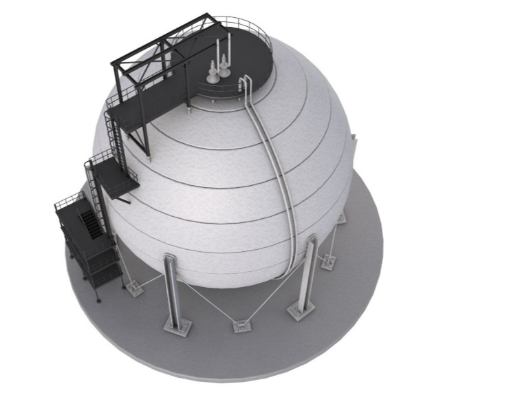 Refinery Module 3D model_6