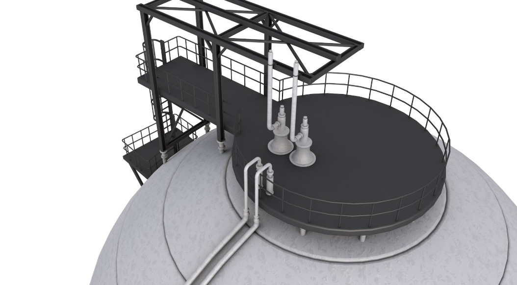Refinery Module 3D model_5
