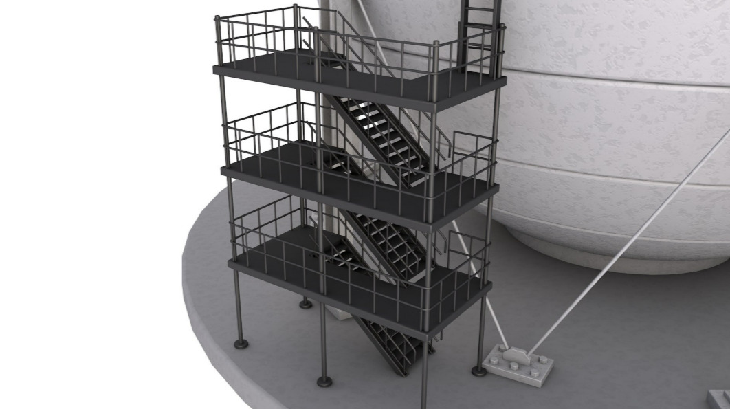 Refinery Module 3D model_4