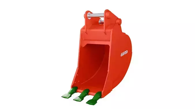 ESCO  Cast Lip Construction Bucket for Hydraulic Excavators Low-poly 3D model