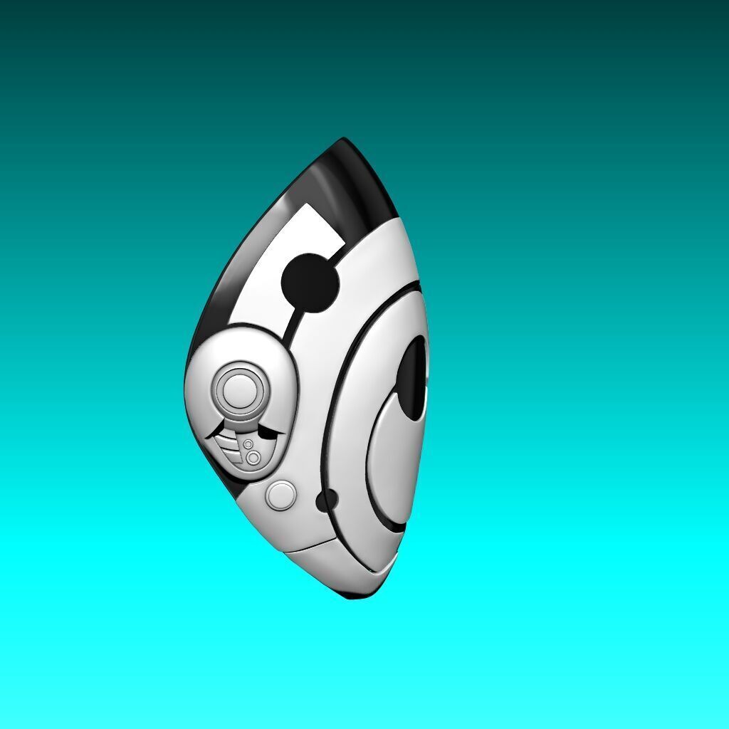 Murderbot Mask 3D Model 3D print model_4