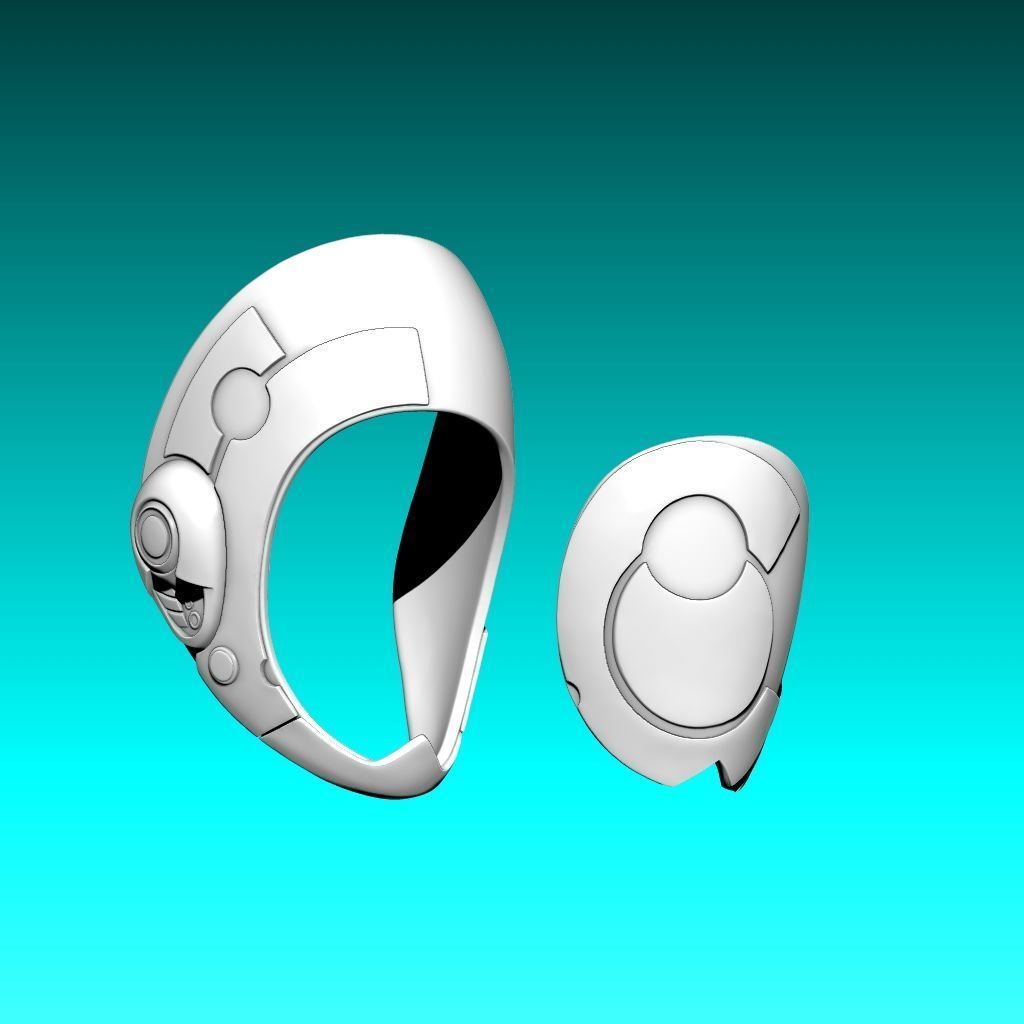 Murderbot Mask 3D Model 3D print model_17