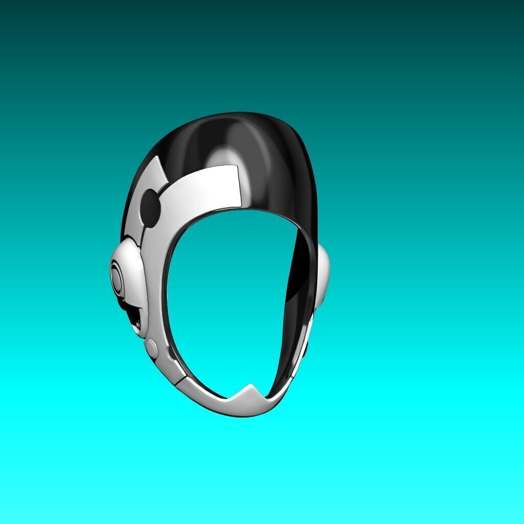 Murderbot Mask 3D Model 3D print model_5