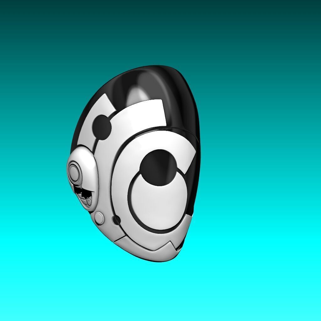 Murderbot Mask 3D Model 3D print model_1