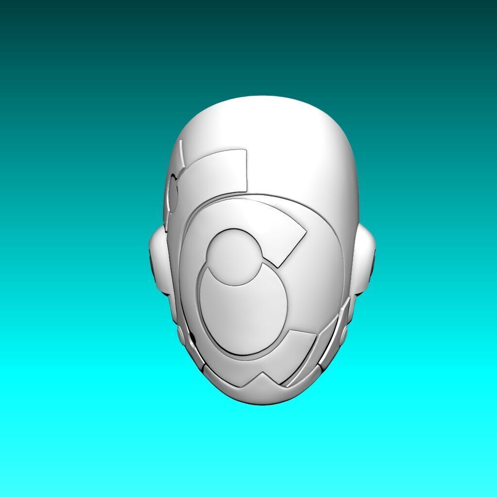 Murderbot Mask 3D Model 3D print model_14