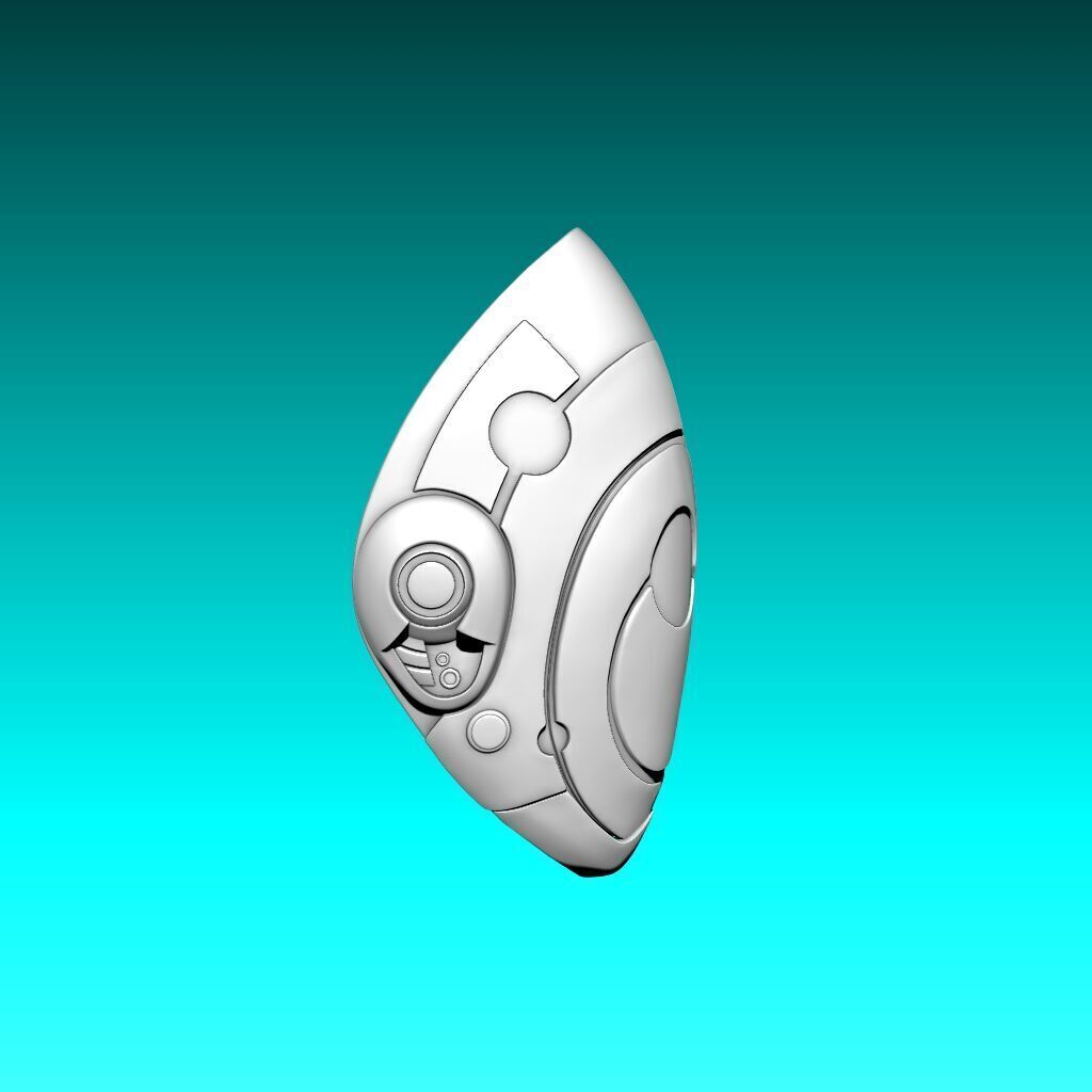 Murderbot Mask 3D Model 3D print model_19