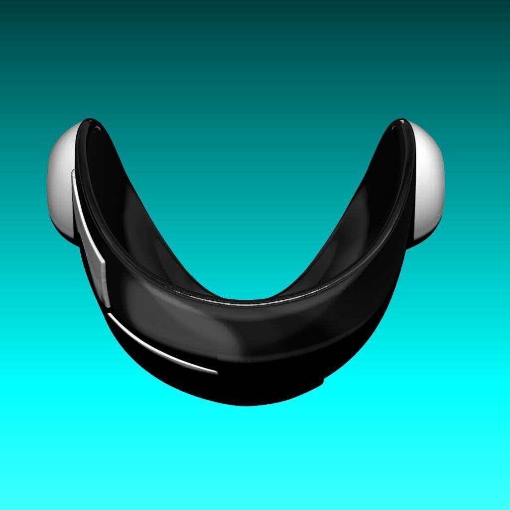 Murderbot Mask 3D Model 3D print model_11