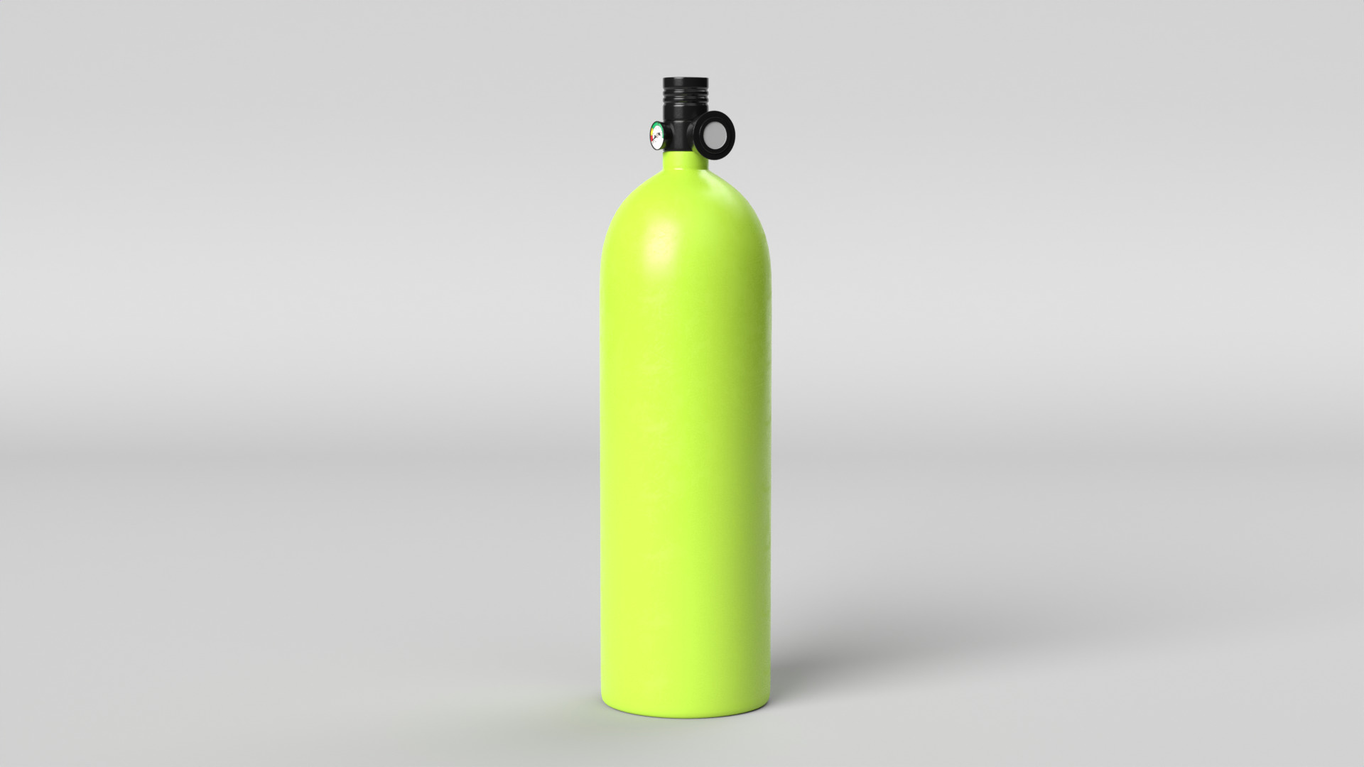 Scuba Tank Low-poly 3D model_9