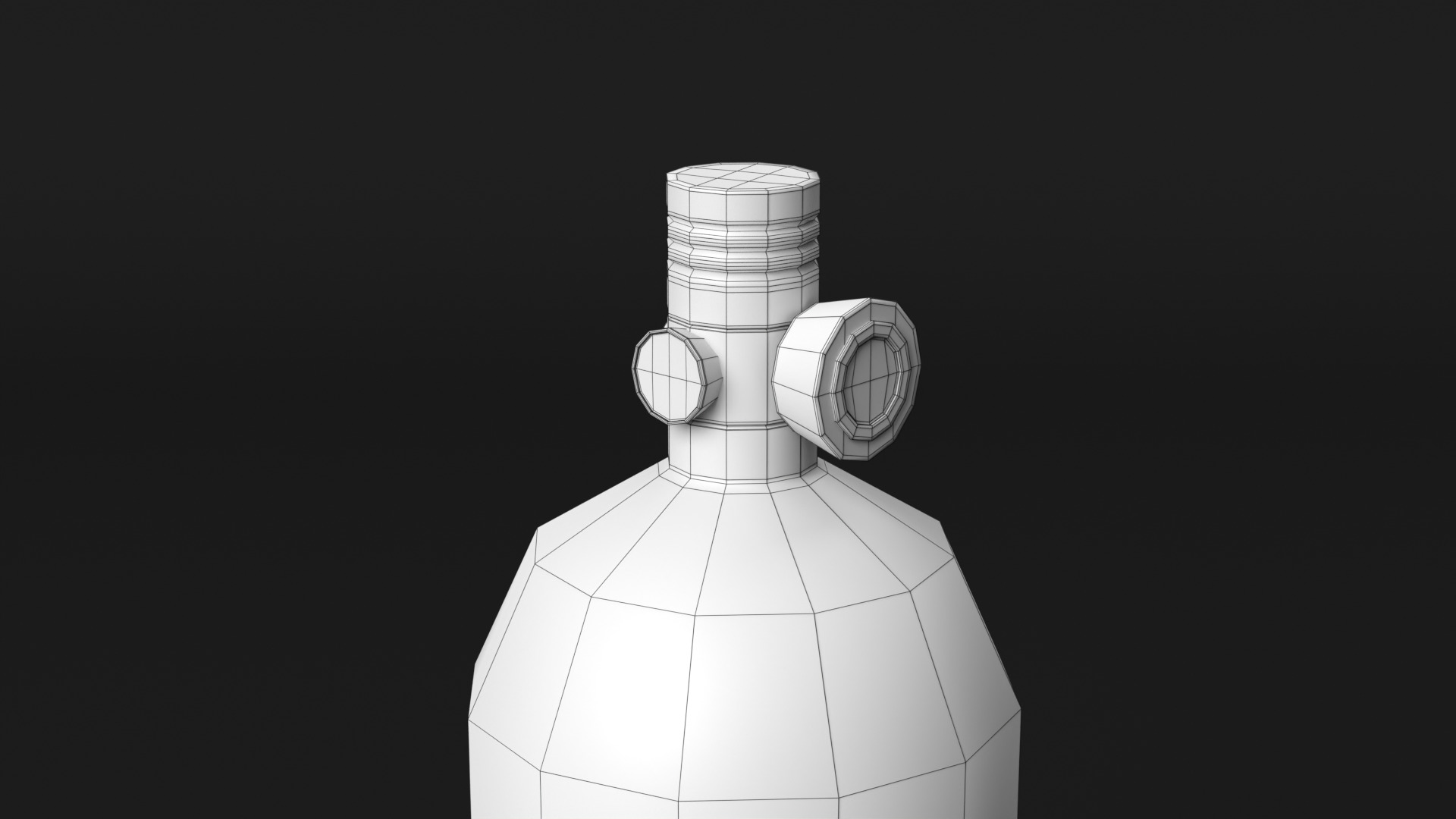 Scuba Tank Low-poly 3D model_13