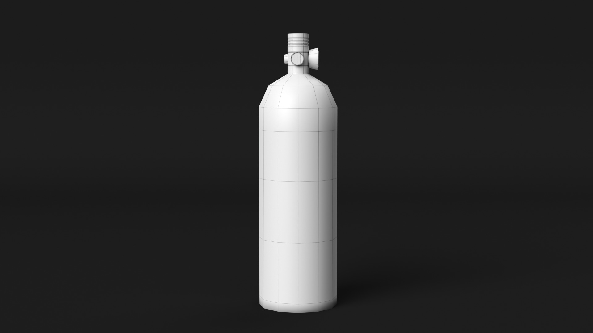 Scuba Tank Low-poly 3D model_12