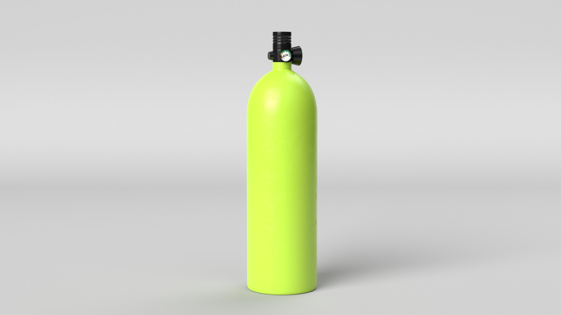 Scuba Tank Low-poly 3D model_2