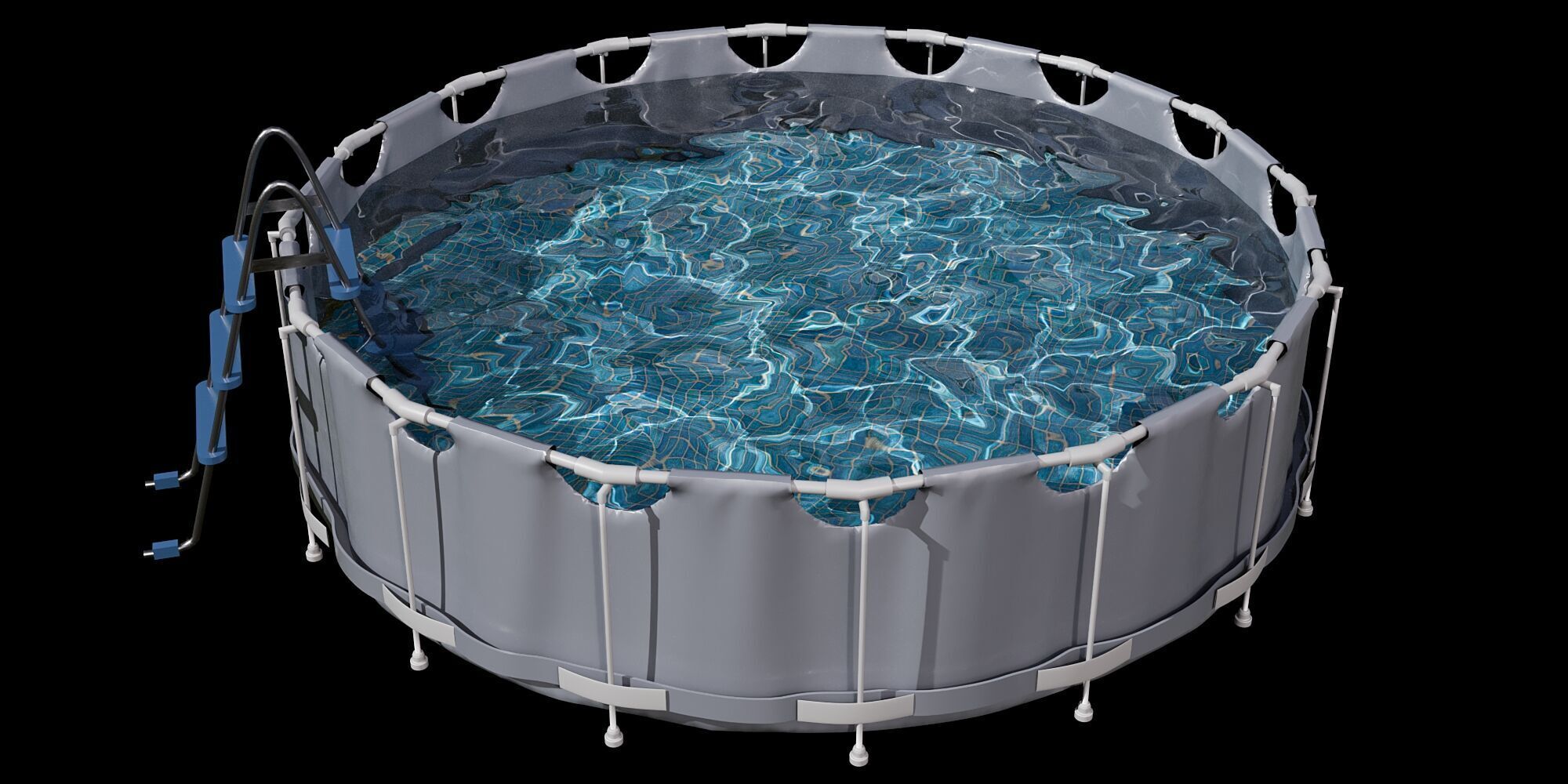 FRAME POOL NO80 A 3D model_2