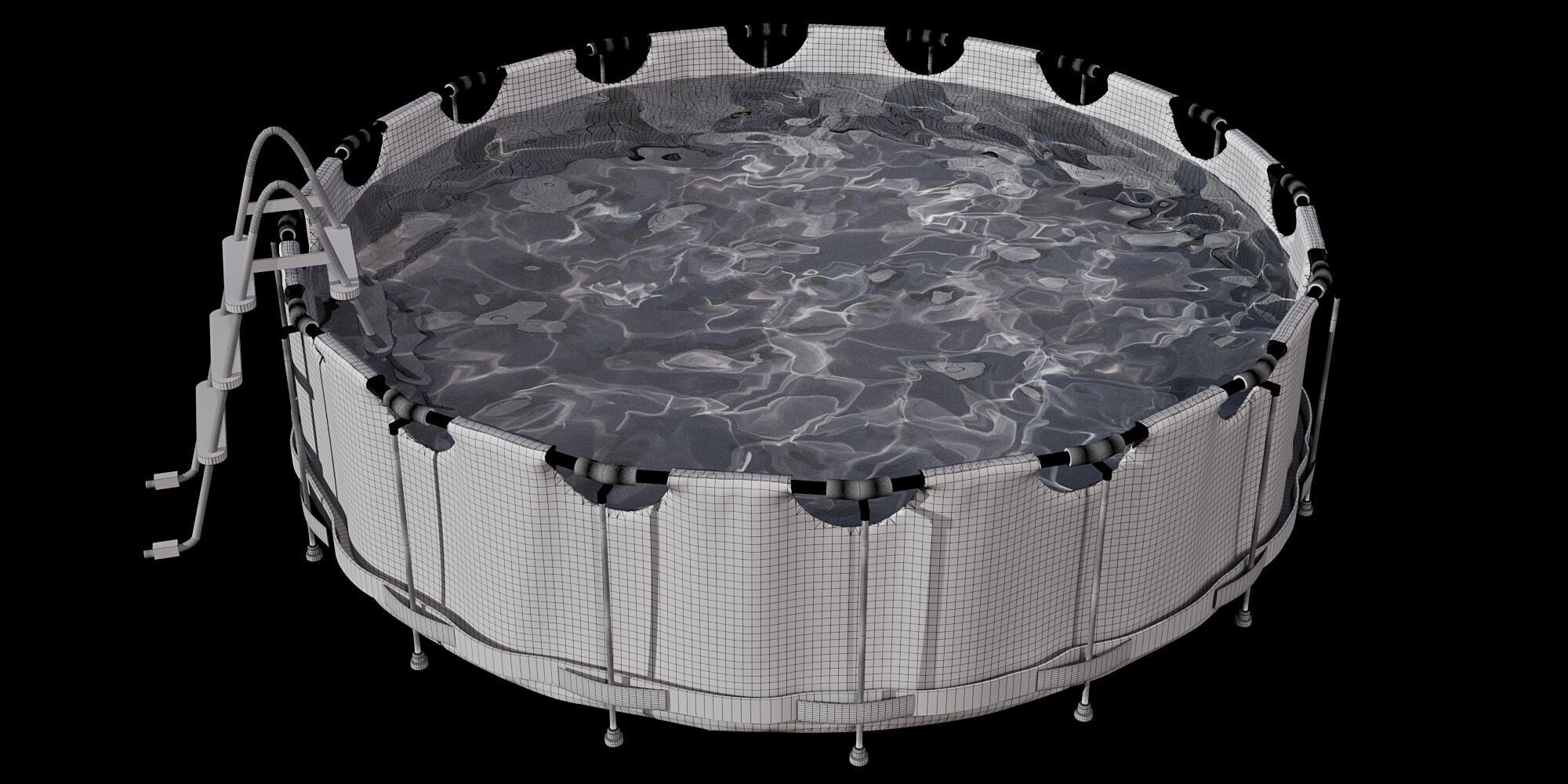 FRAME POOL NO80 A 3D model_12