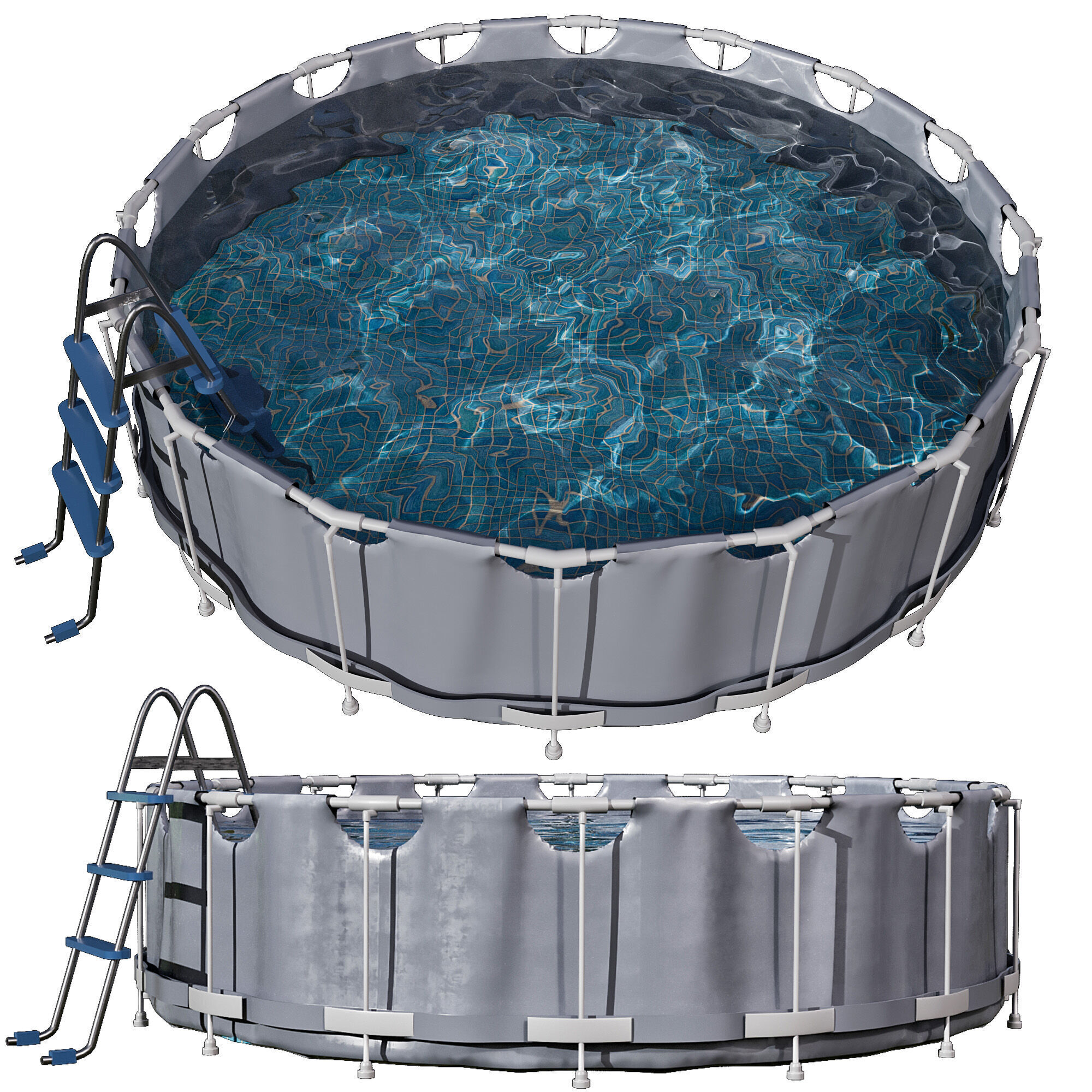 FRAME POOL NO80 A 3D model_8