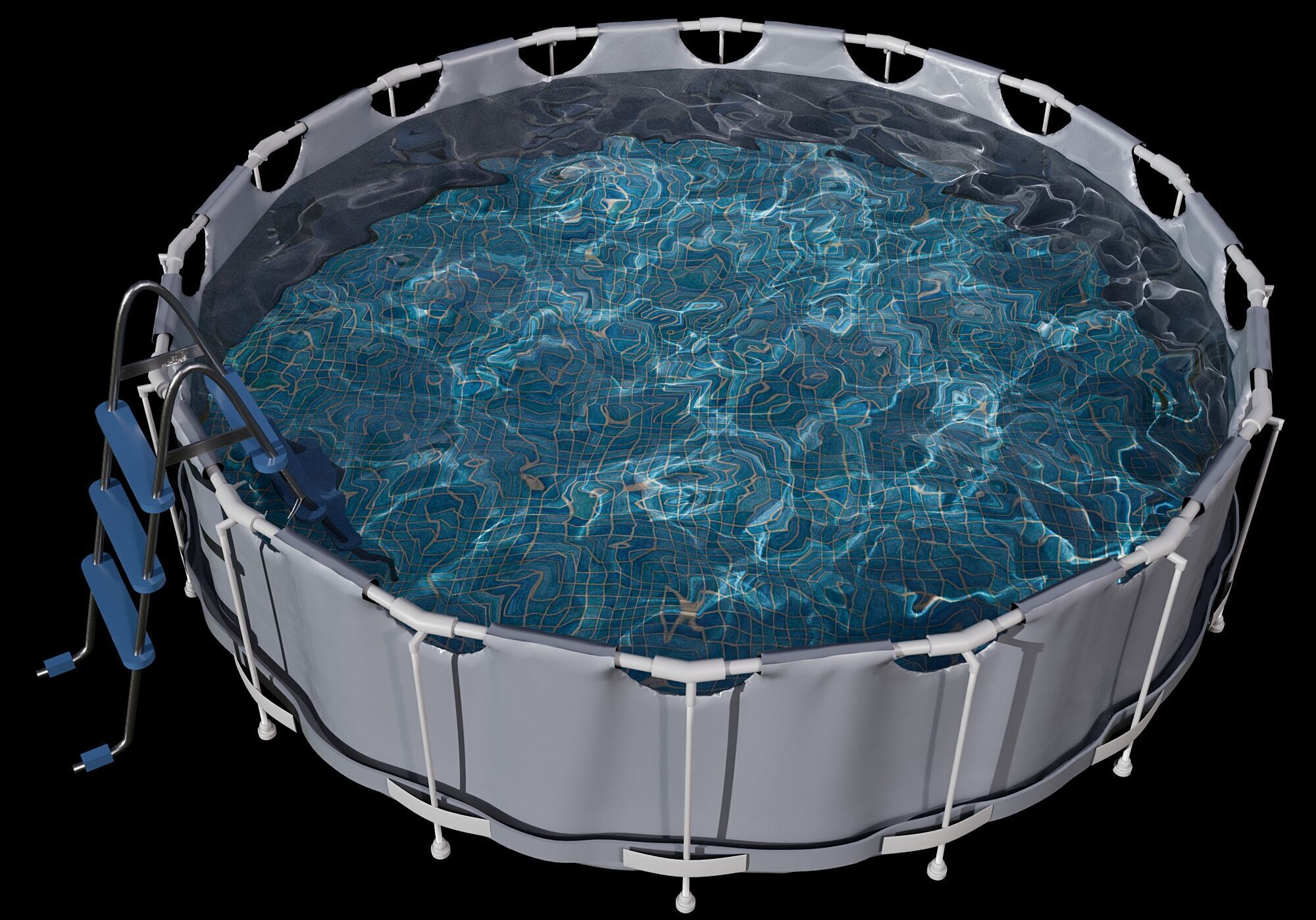 FRAME POOL NO80 A 3D model_4