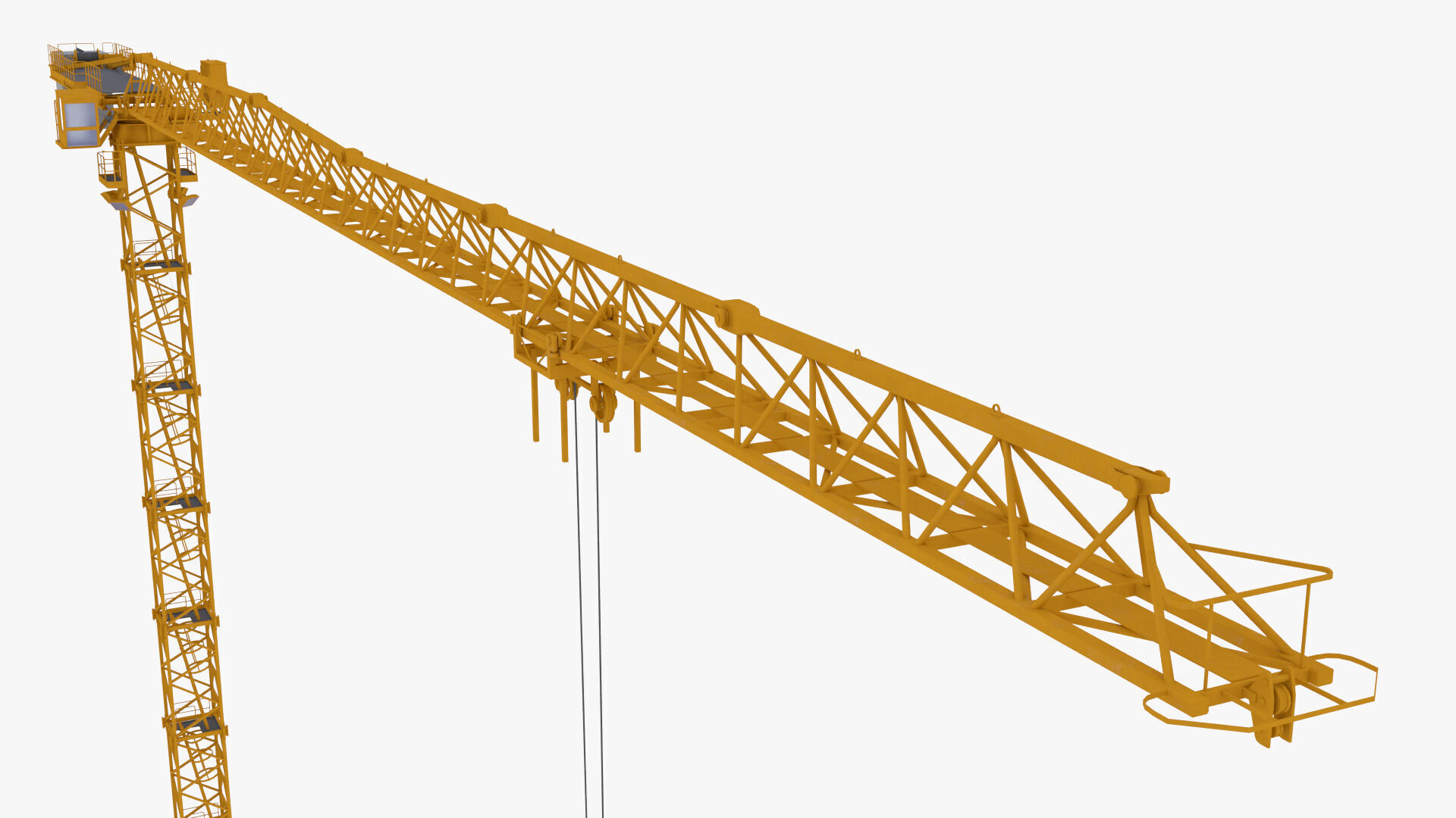 Tower Crane Low-poly 3D model_1