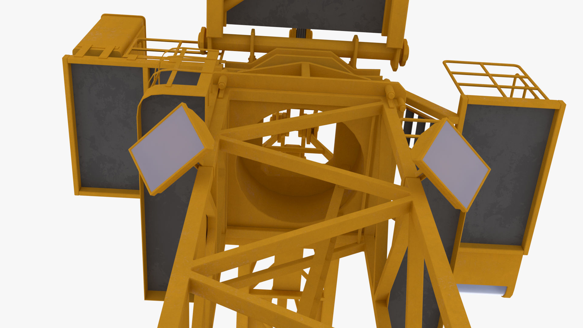 Tower Crane Low-poly 3D model_11