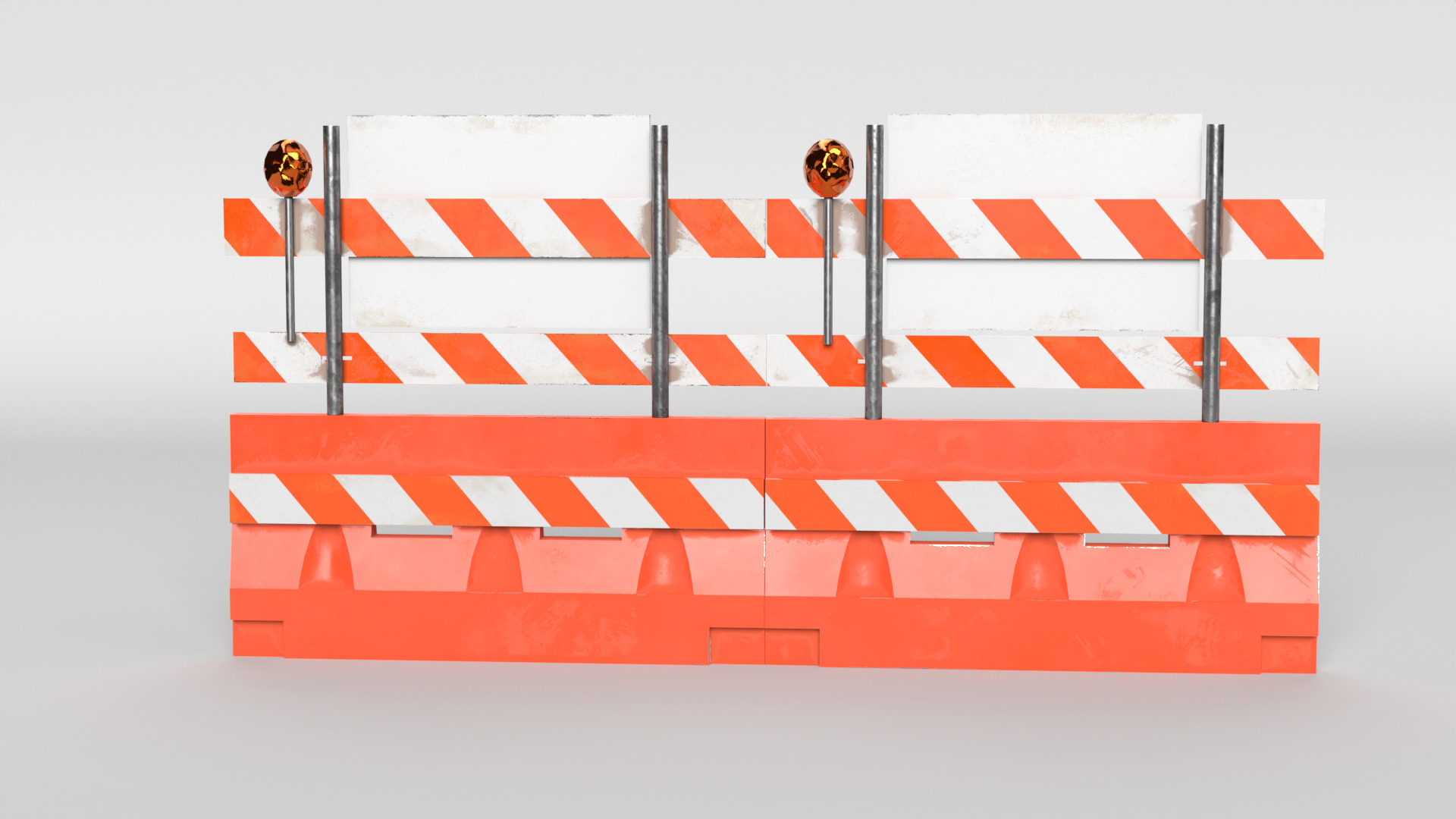 Road Block 3D model_4