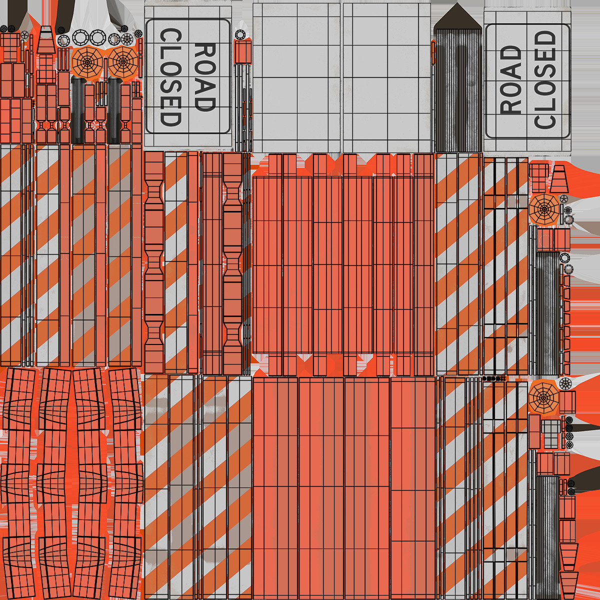 Road Block 3D model_13