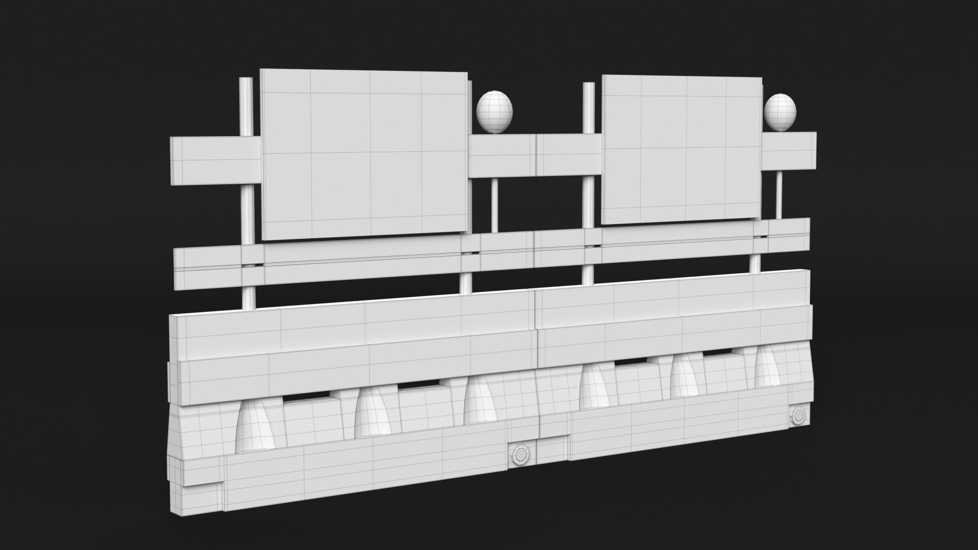 Road Block 3D model_11