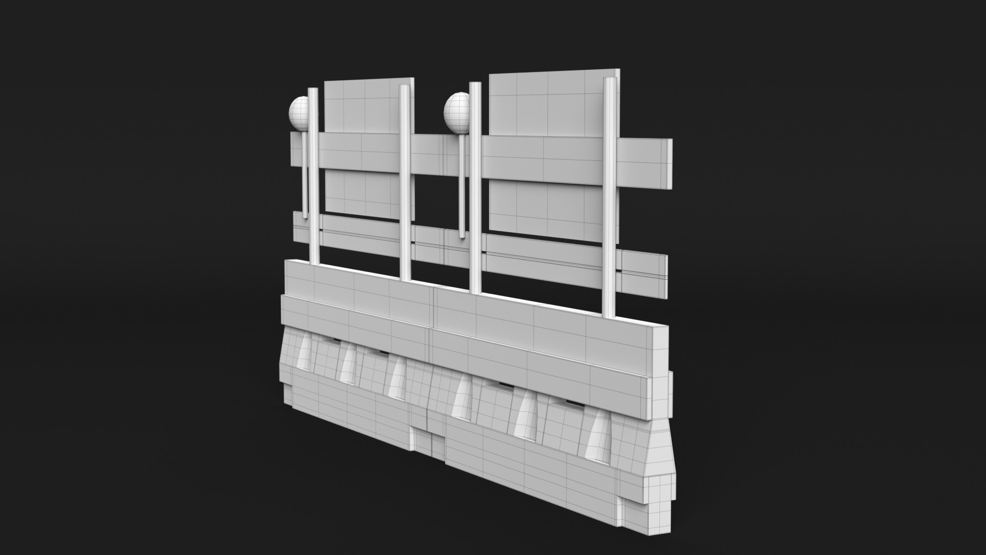 Road Block 3D model_12