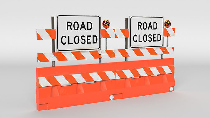 Road Block 3D model