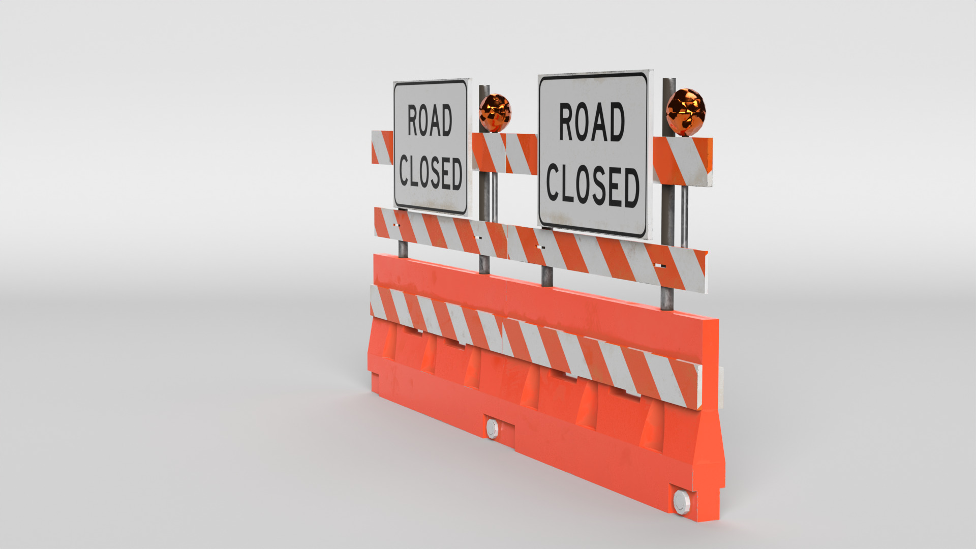 Road Block 3D model_7