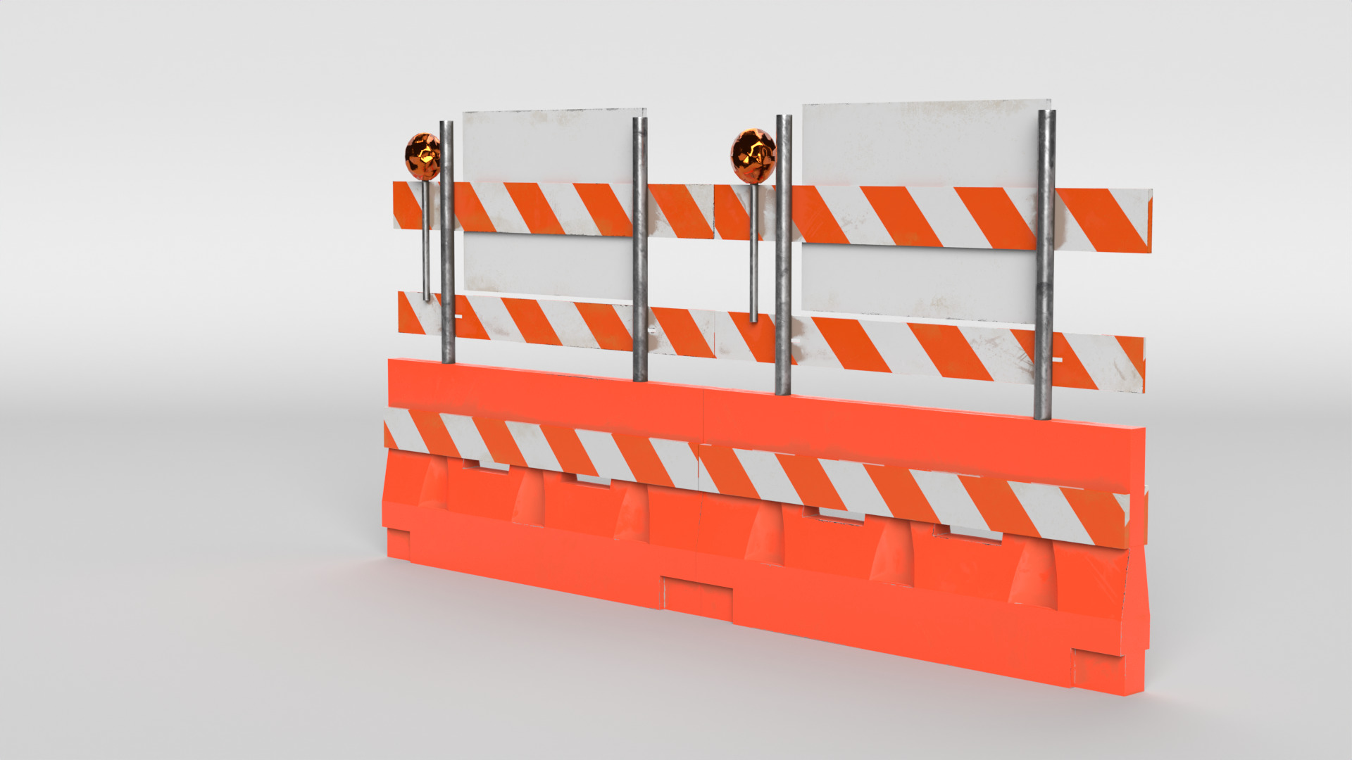 Road Block 3D model_3