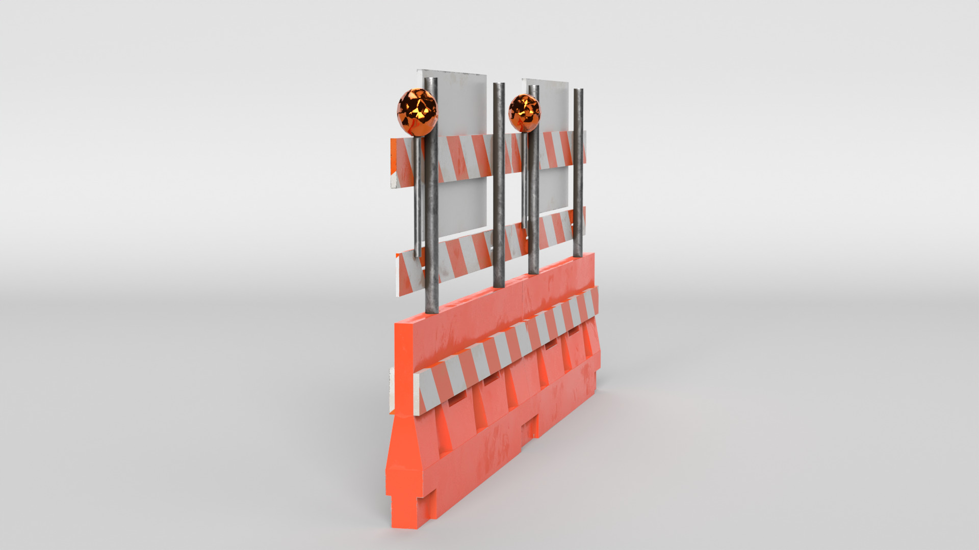 Road Block 3D model_6