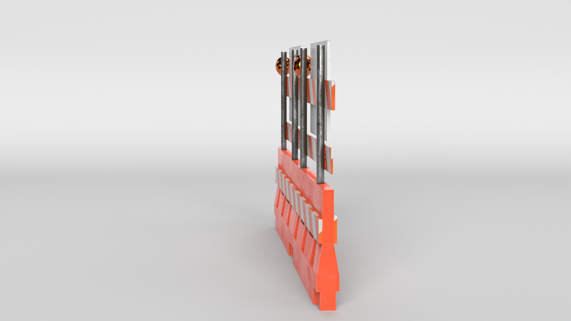 Road Block 3D model_2