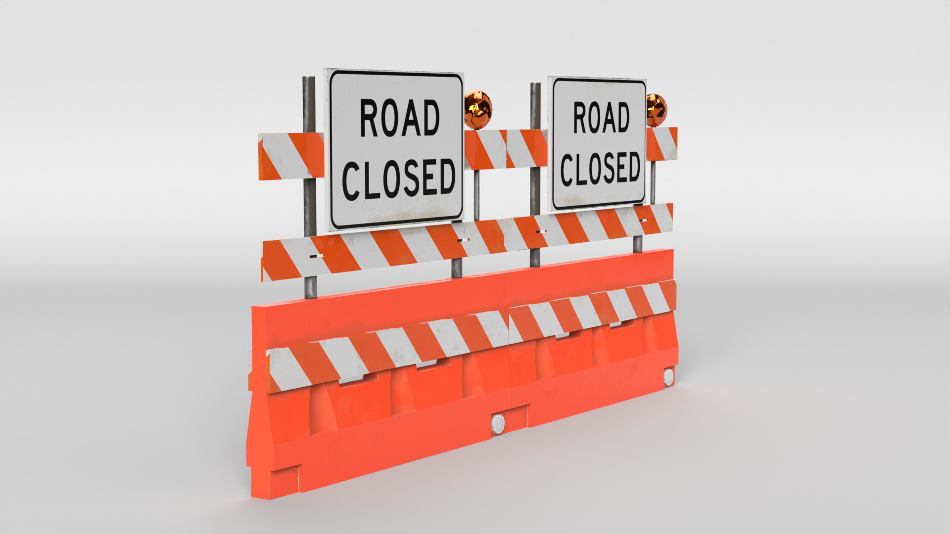 Road Block 3D model_1