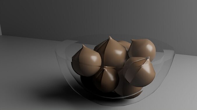 Bol d oignon Low-poly 3D model