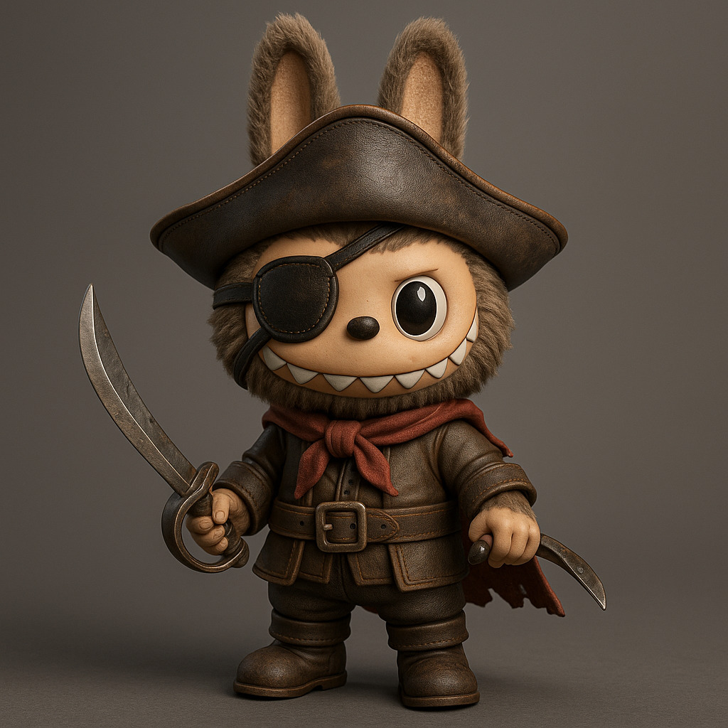 LABUBU PIRATE - Collectible 3D Printable Figure 3D print model_2