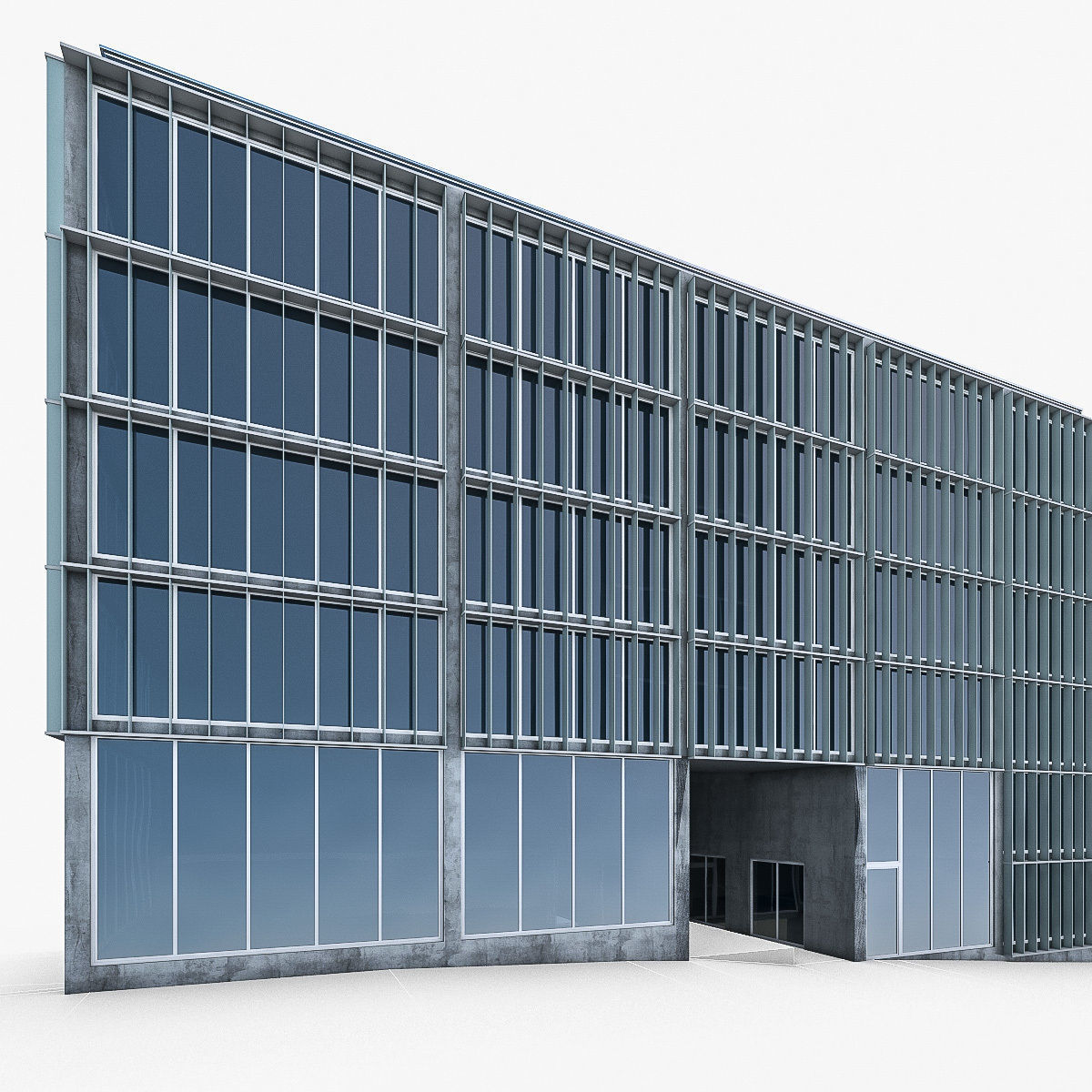Office Buildings Collection 01 Low-poly 3D model_16