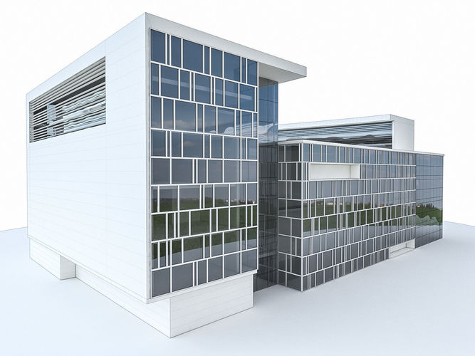 Office Buildings Collection 01 Low-poly 3D model_29