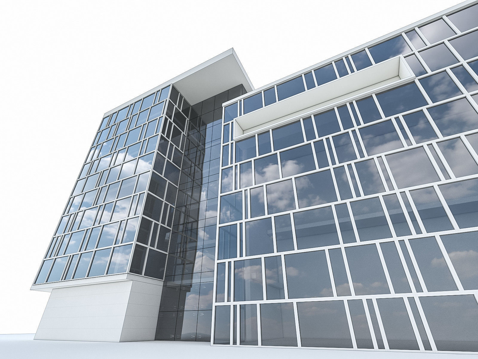 Office Buildings Collection 01 Low-poly 3D model_32