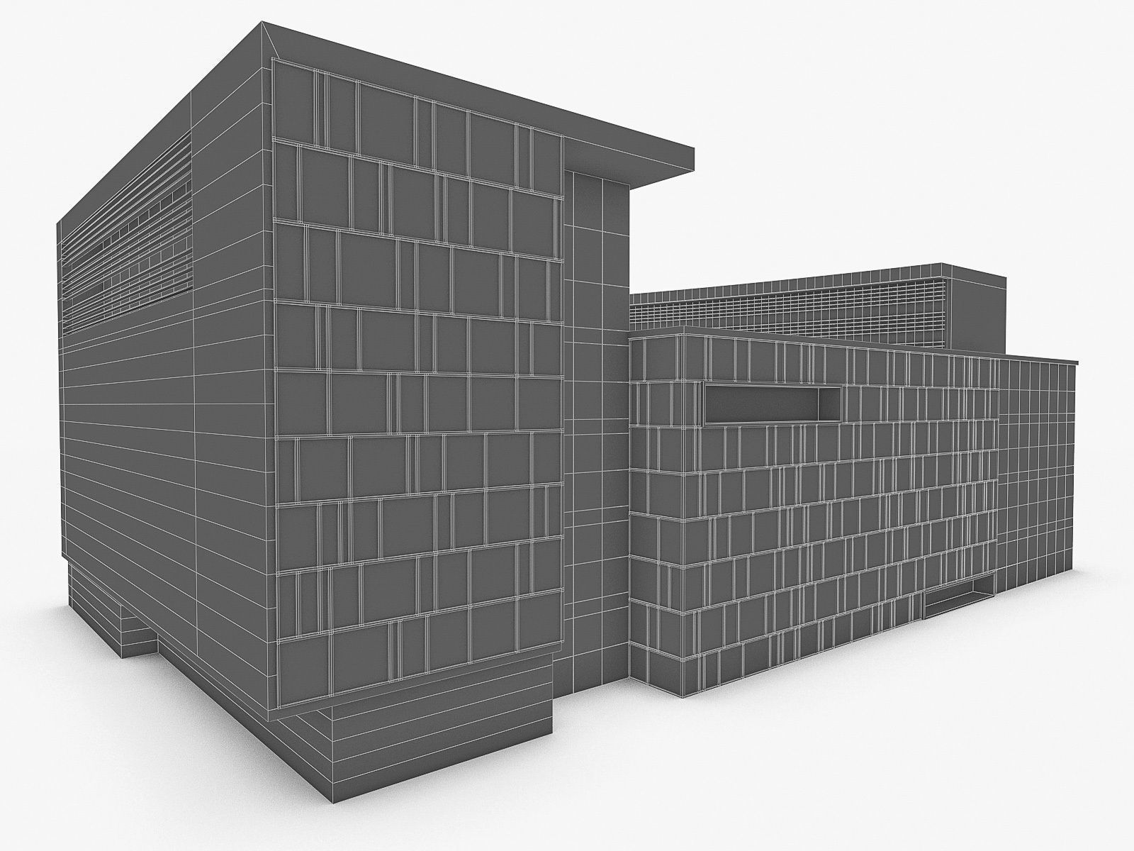 Office Buildings Collection 01 Low-poly 3D model_36