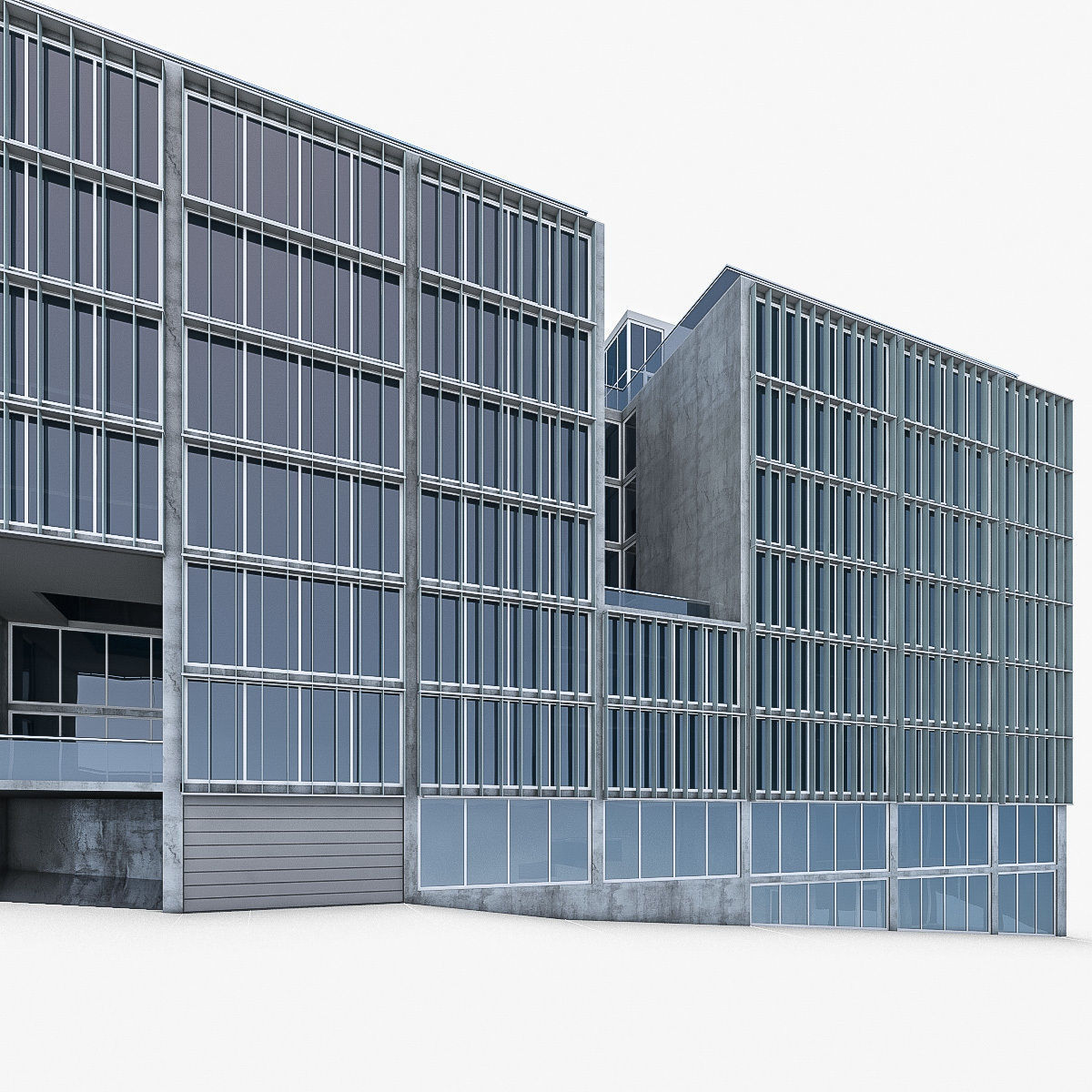 Office Buildings Collection 01 Low-poly 3D model_17