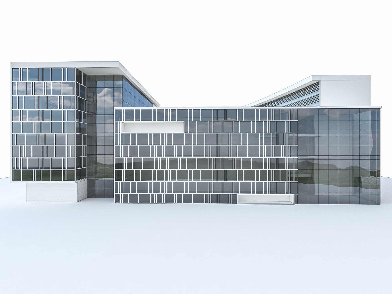 Office Buildings Collection 01 Low-poly 3D model_27