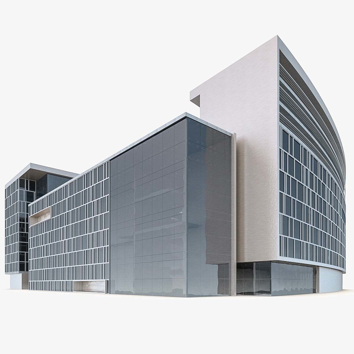 Office Buildings Collection 01 Low-poly 3D model_28