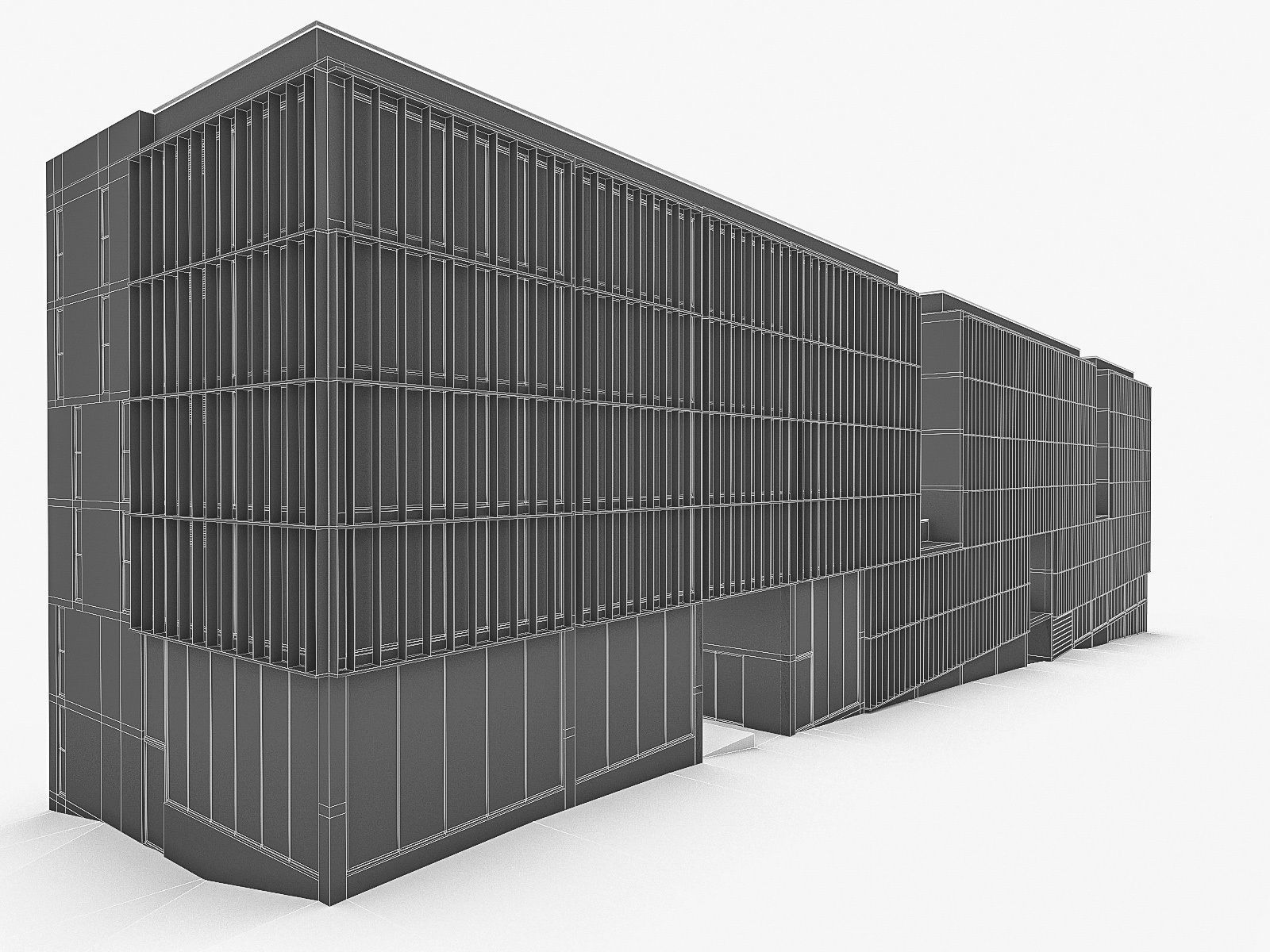 Office Buildings Collection 01 Low-poly 3D model_23