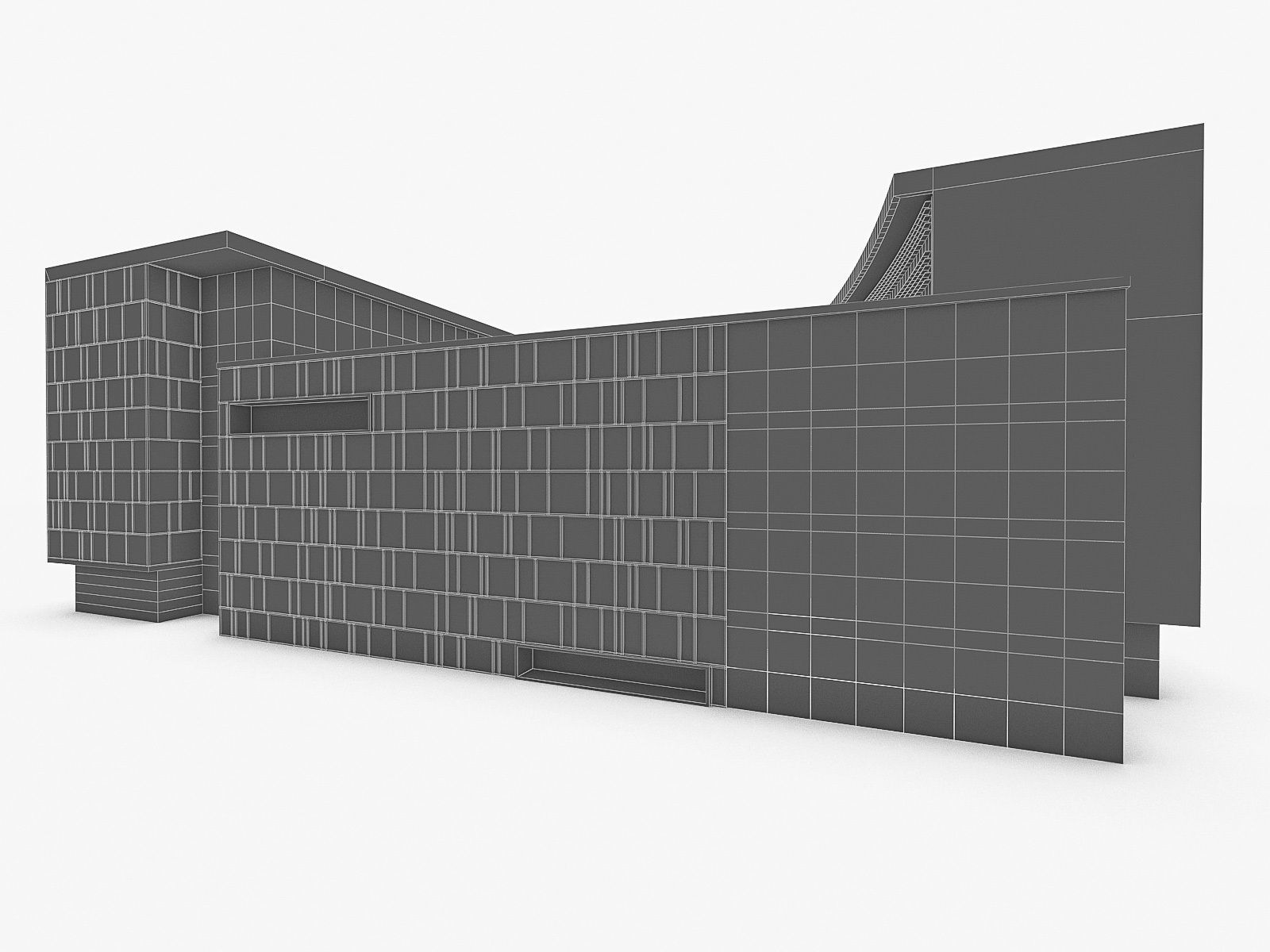Office Buildings Collection 01 Low-poly 3D model_37