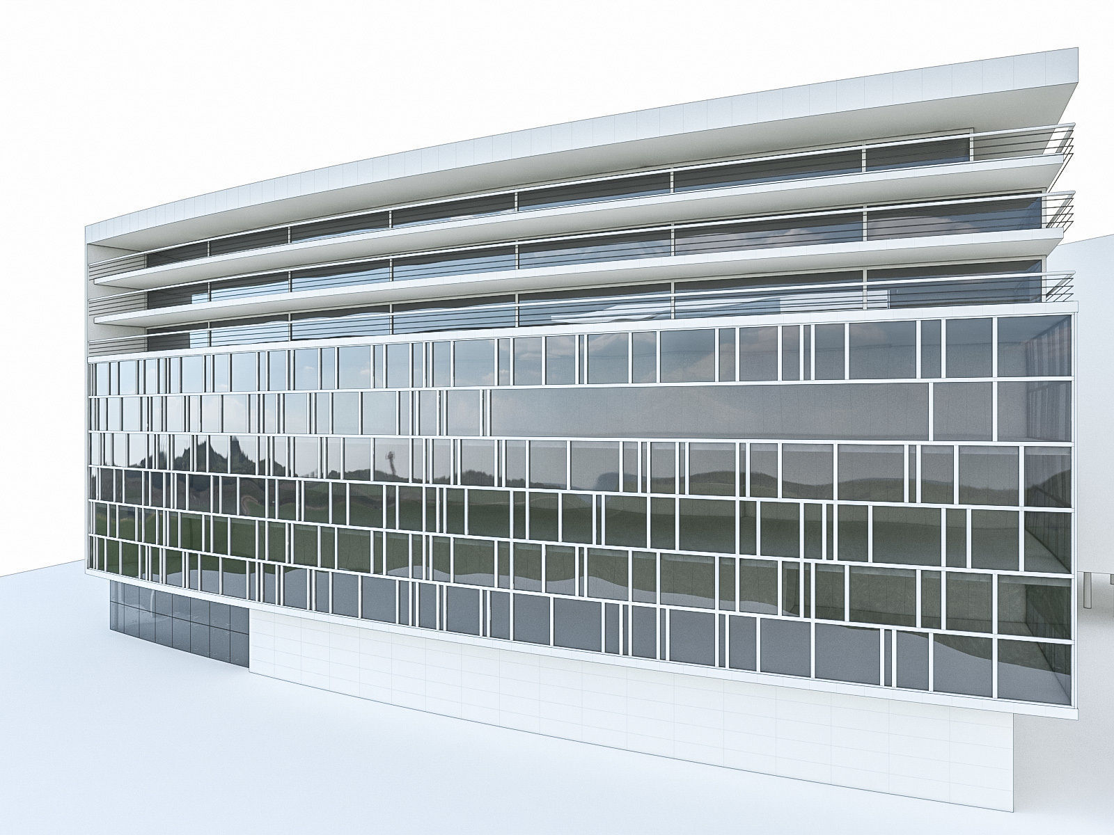 Office Buildings Collection 01 Low-poly 3D model_31