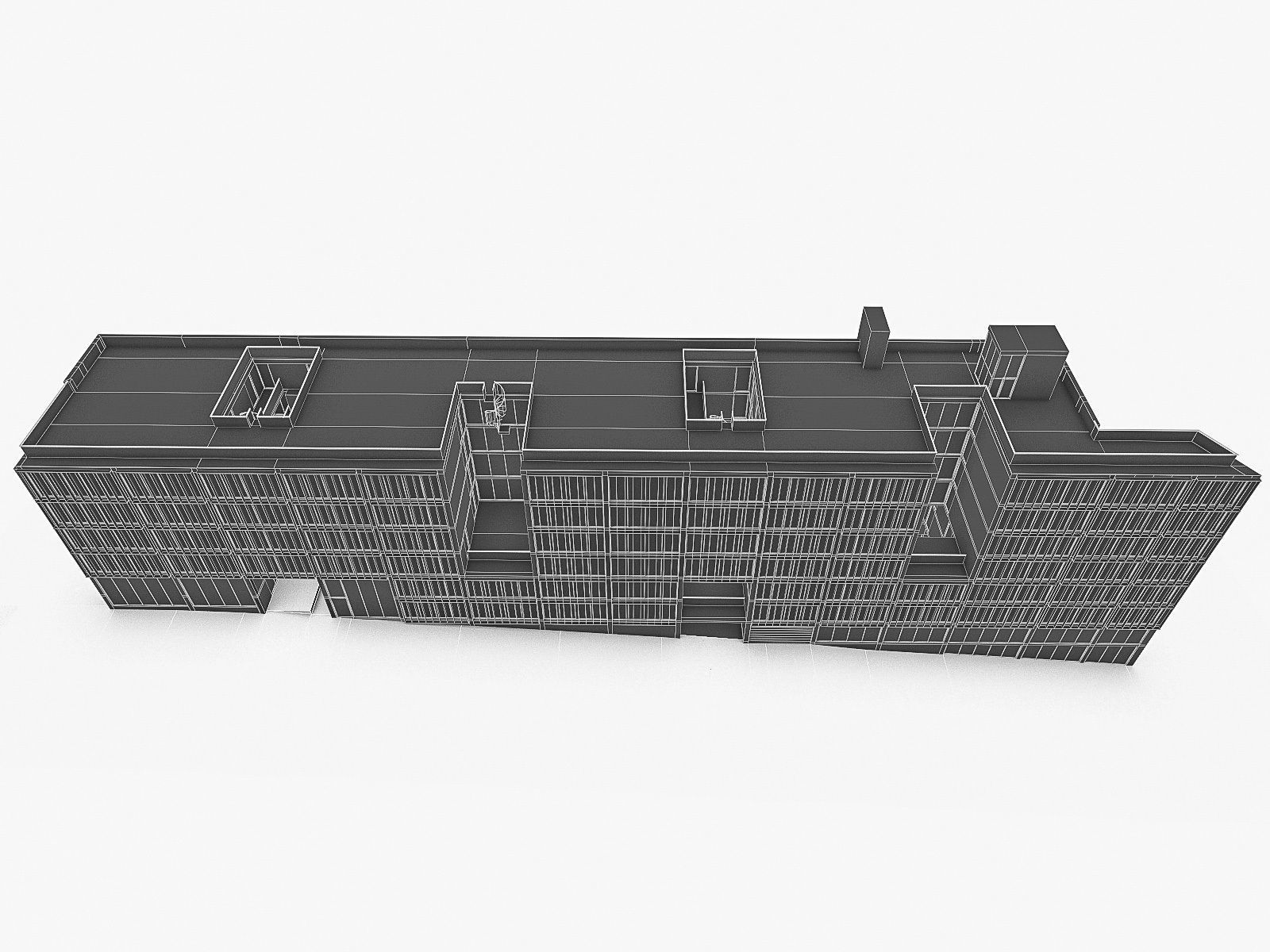 Office Buildings Collection 01 Low-poly 3D model_26