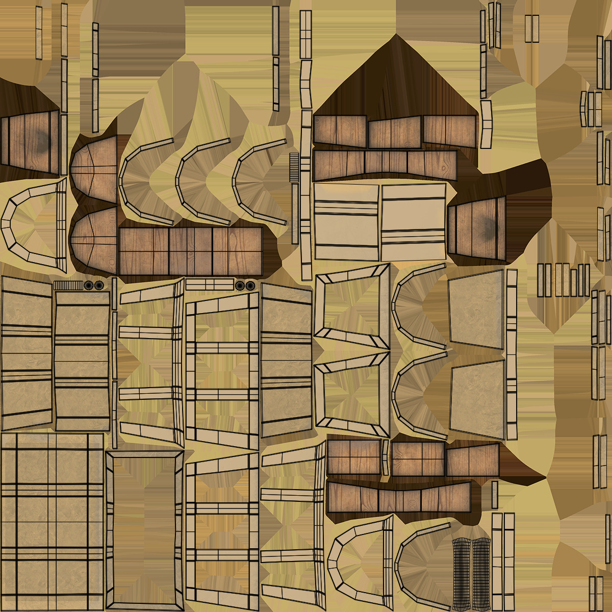 Treasure Chest Low-poly 3D model_13