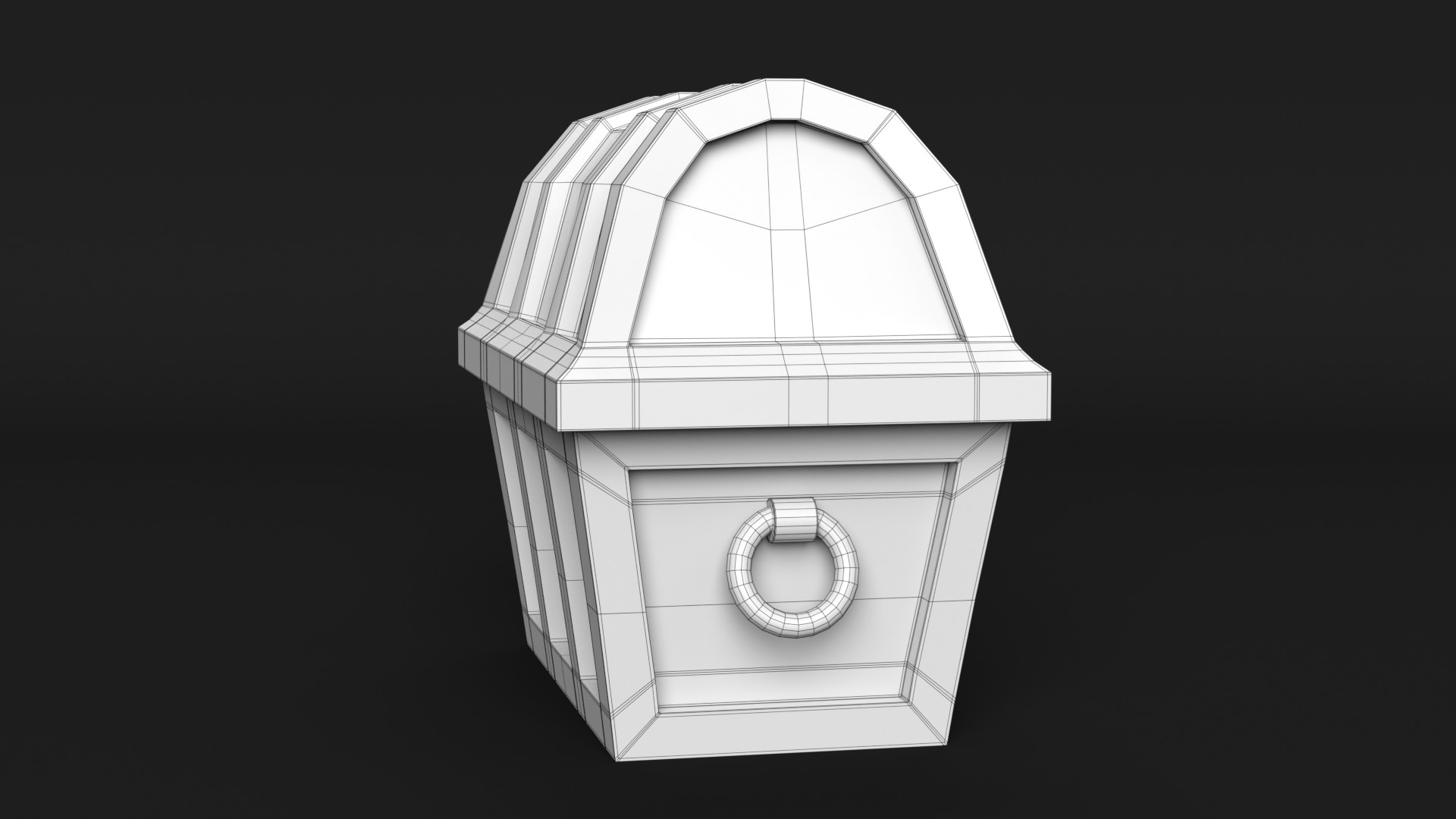 Treasure Chest Low-poly 3D model_12
