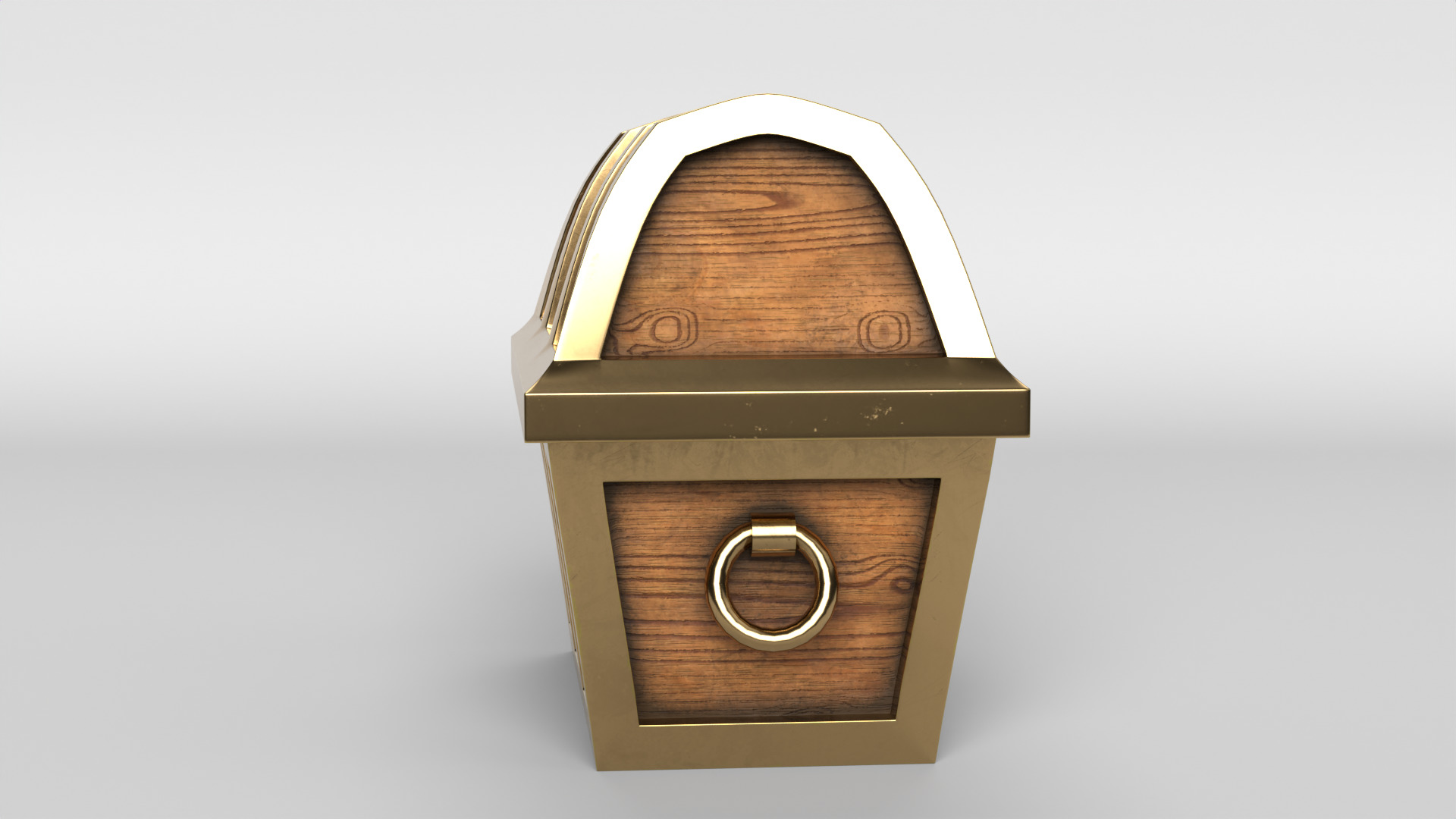 Treasure Chest Low-poly 3D model_2