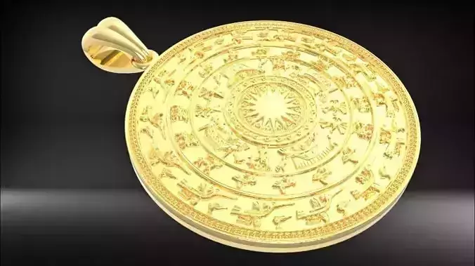 Maya Symbols Pendant Jewelry