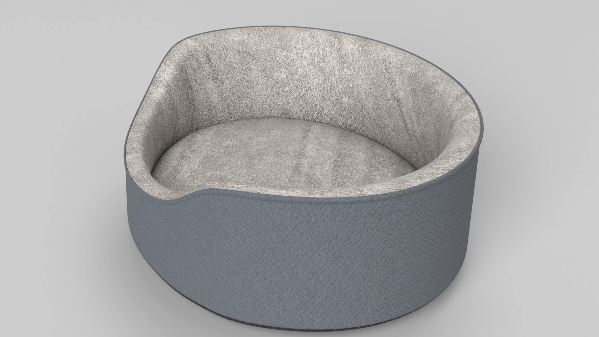 Pet Bed Low-poly 3D model_7